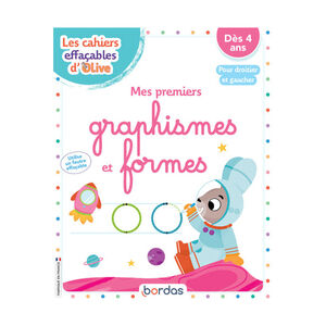 Cahier effaçable Mes premiers graphismes et formes 