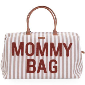 Sac à langer Mommy Bag Rayures Nude Terracotta 