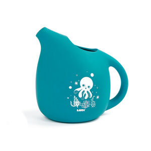 Arrosoir de bain en silicone bleu 