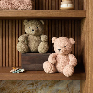 Nounours en bouclettes Teddy Bear olive green 