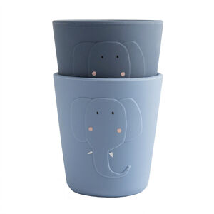Lot de 2 gobelets en silicone - Mrs Elephant 