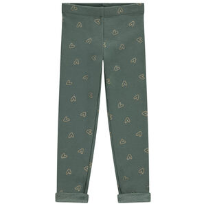 Legging contrecollé en sherpa imprimé pour fille 