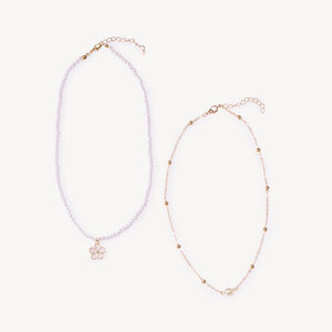 Lot de 2 colliers fantaisie pour fille 