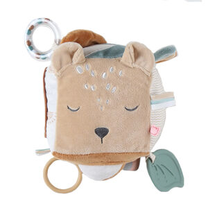 Cube d'activités 1er âge en veloudoux - Babou & Kendi 