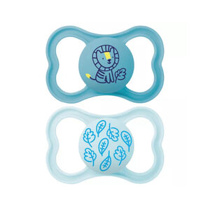 Lot de 2 sucettes silicone Suprême 18M+ (modèle aléatoire) 