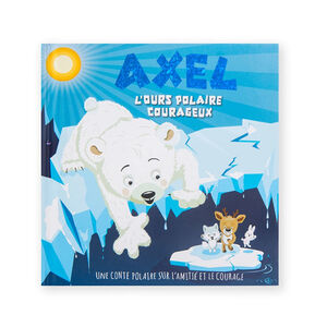 Livre personnalisé Axel l'ours polaire courageux 