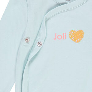 Lot de 7 bodies manches longues en jersey fantaisie  