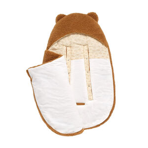 Nid d'ange hiver 5 attaches 0-3M en sherpa Orsino caramel 