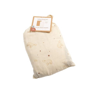 Lot de 2 draps housse pour lit bébé en mousseline de coton bio Orsino 