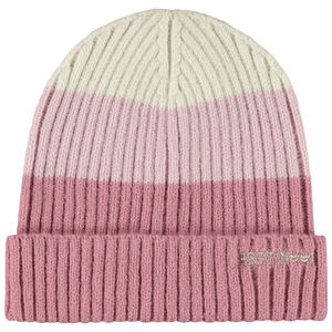 Bonnet en tricot côtelé effet color block pour fille 