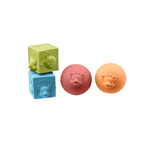 Coffret d'éveil 1er âge So'Pure avec anneau + cubes + balles 