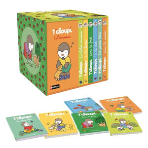 Coffret 6 volumes Ma petite bibliothèque T'choupi et les animaux 