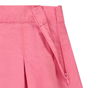 Jupe courte effet plissé en popeline pour fille 