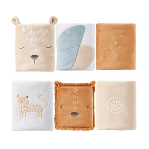 Lot de 6 protèges-barreaux pour lit et parc bébé Babou & Kendi 