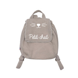 Sac à dos Petit chat - Beige 