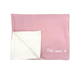 Couverture "Petit coeur" - Rose 