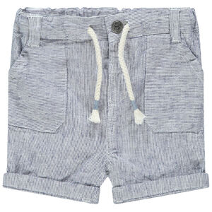 Bermuda à rayures all-over et poches 