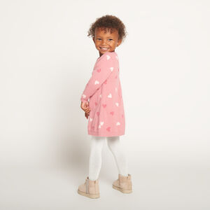 Robe pull en tricot motifs fantaisie pour bébé fille 