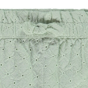 Short unie en broderie anglaise pour bébé fille 