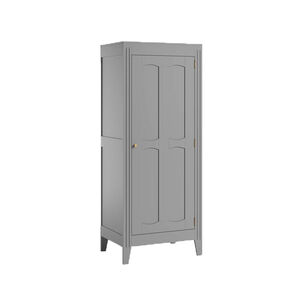 Armoire 1 porte Milenne - Gris clair 