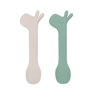Lot de 2 cuillères en silicone Lalee Vert 