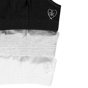 Lot de 3 brassières unies pour fille 