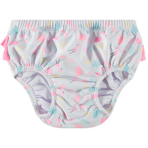 Couche-culotte de bain imprimé flamants roses pour bébé fille 