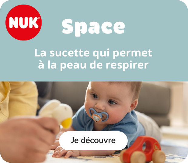 Nuk - La sucette qui permet à la peau de respirer