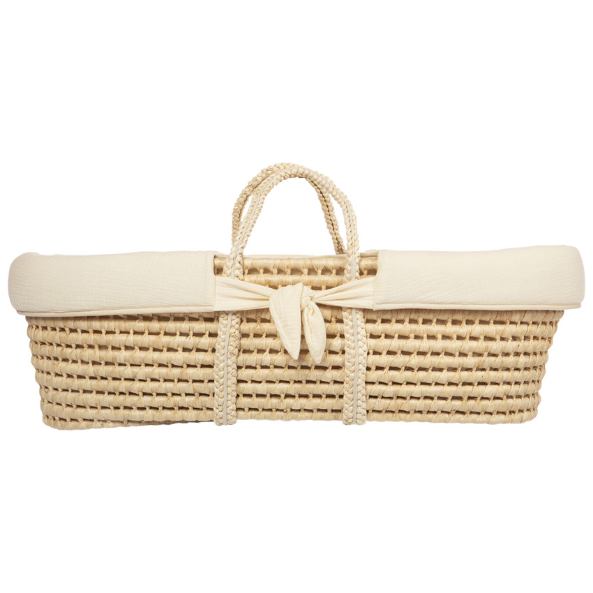 Couffin tressé en fibres naturelles Sweetdream 